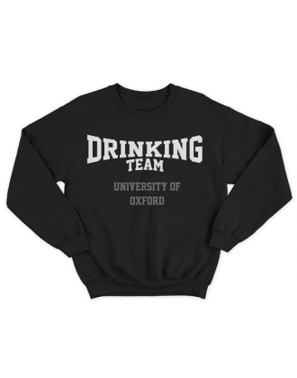 Прикольный свитшот с принтом "University Of Oxford DRINKING TEAM"